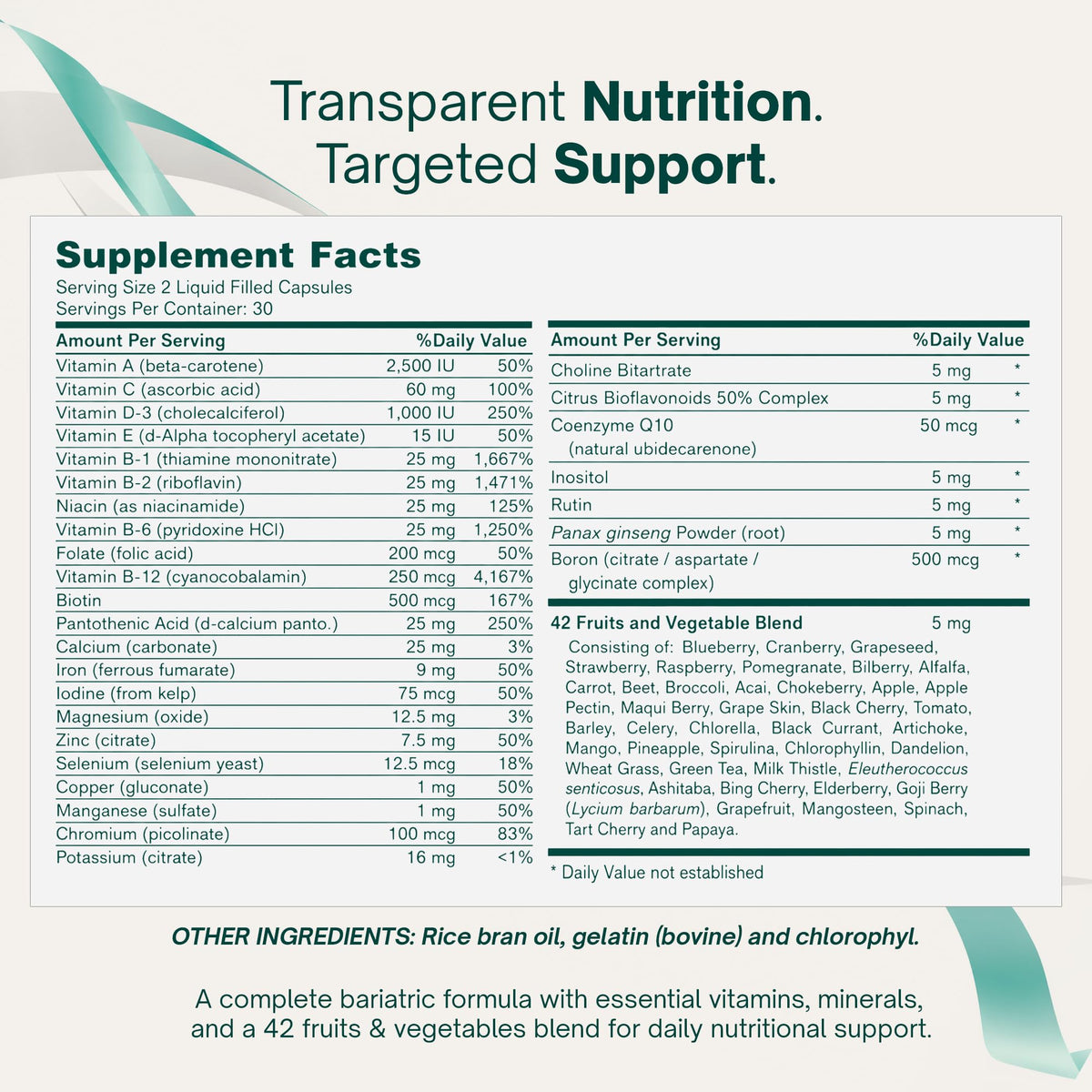 Universal Body Labs Bariatric Liquid Force Vitamin