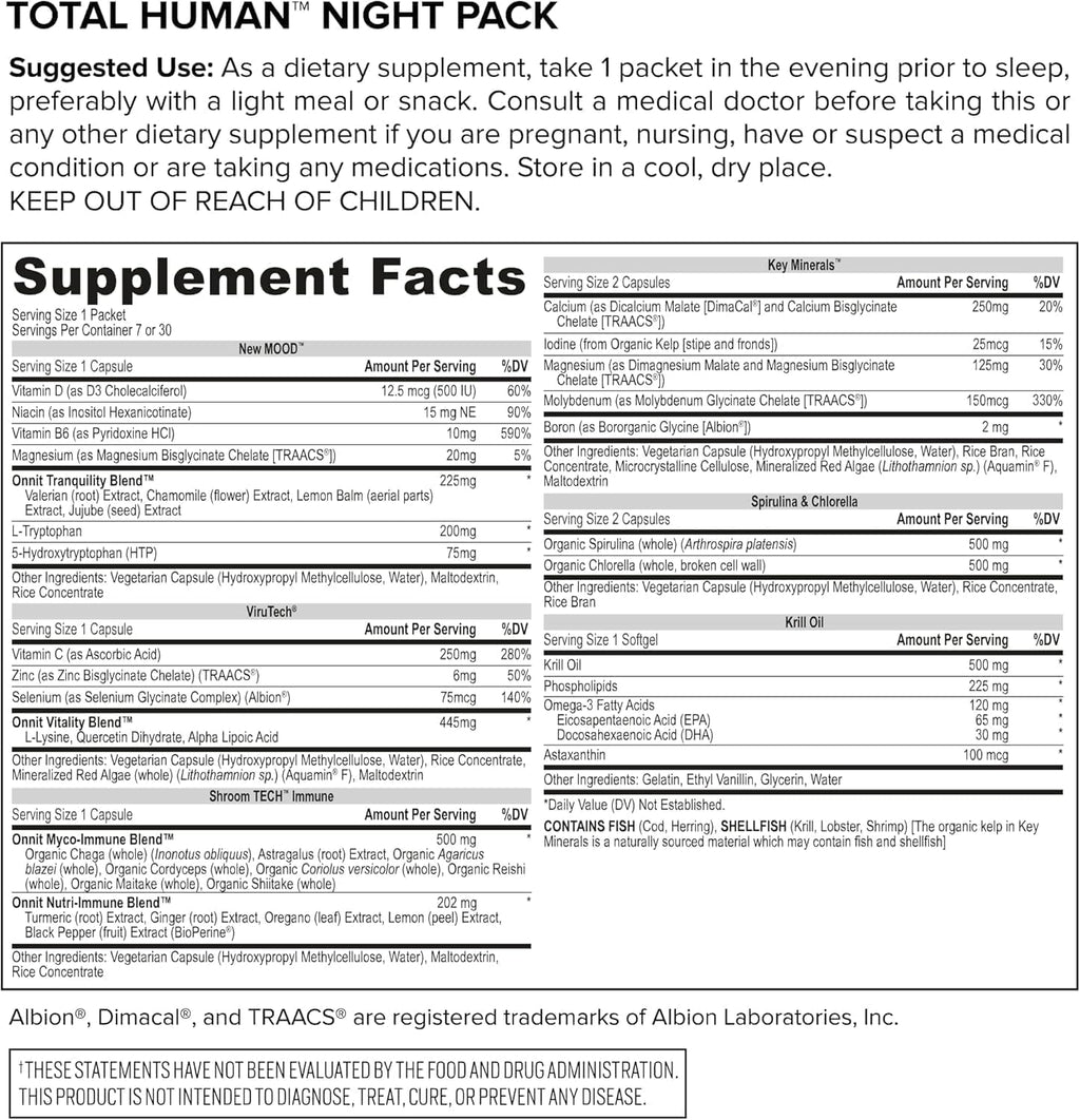 ONNIT Total Human Daily Multivitamin Packs for Men & Women - 30 Count - image 10
