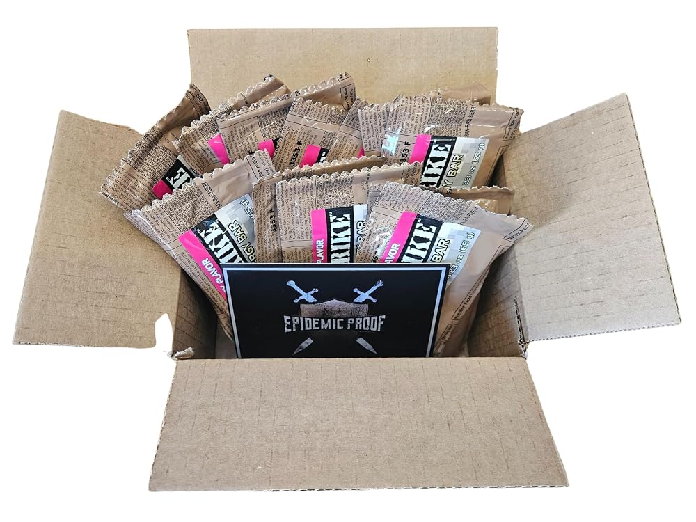 EPIDEMIC PROOF First Strike Energy Bars Chocolate - 12 Pack