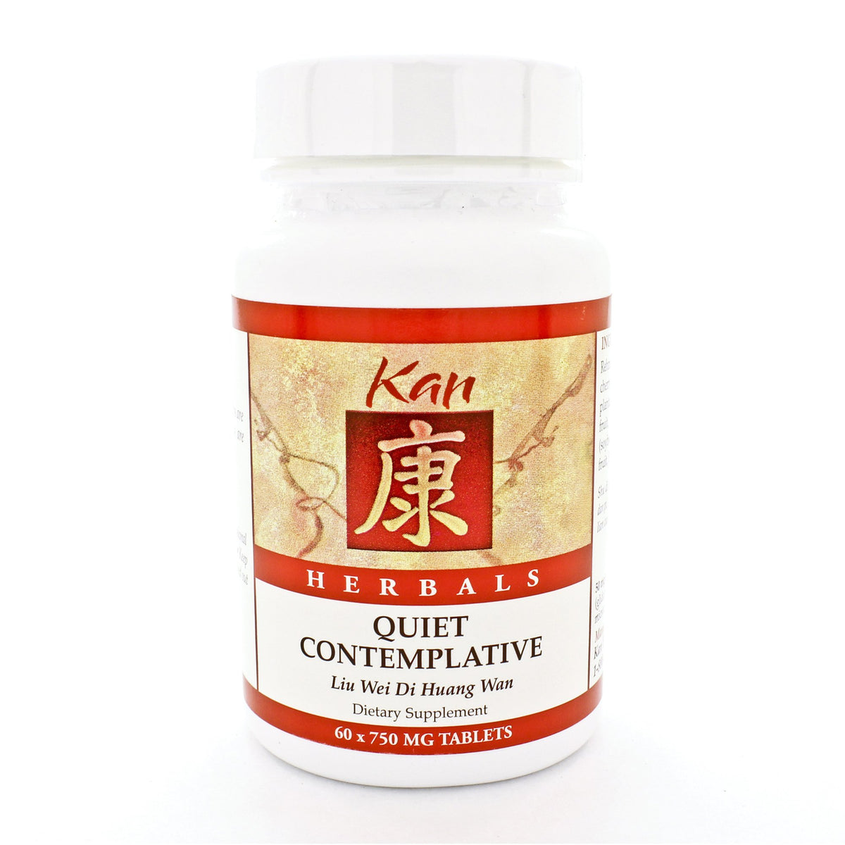 Kan Herb Quiet Contemplative Traditional Chinese Herbal Formula - 60 Tablets