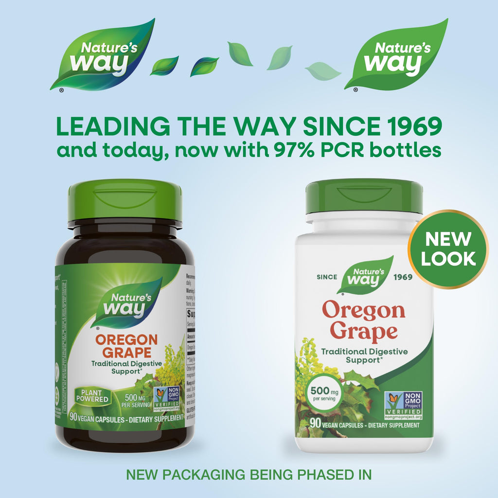 Nature's Way Oregon Grape Capsules Digestive Support - 90 Capsules - image 2