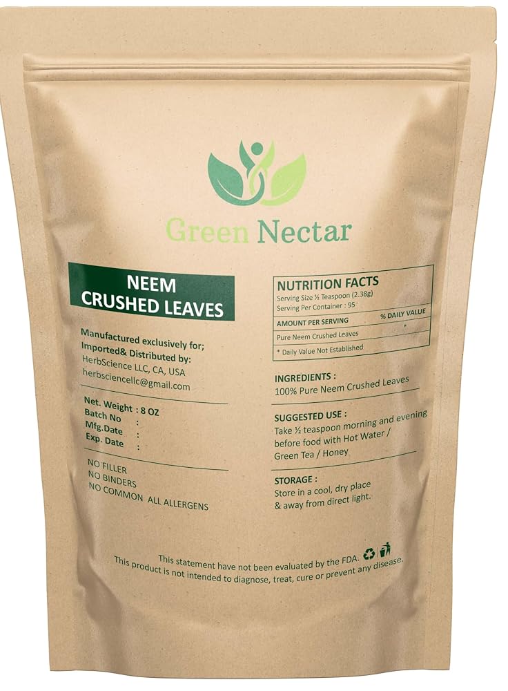 GREEN NECTAR Neem Leaf 8 Oz