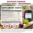 Herbpy 6in1 Beet Root Capsules for Heart Health & Vitality - 100 Count - image 6