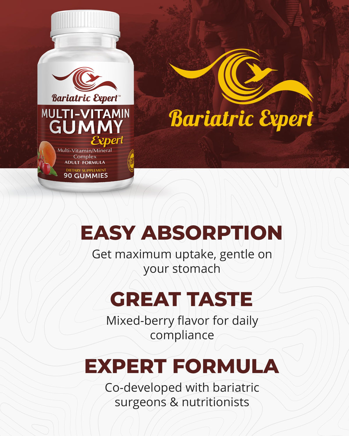 Bariatric Food Expert Multivitamin Gummies - 90 Count - image 5