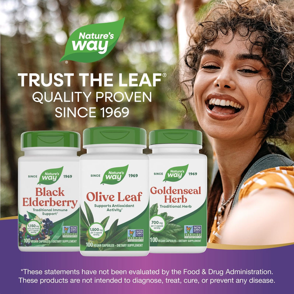 Nature's Way Olive Leaf Herbal Capsules - 100 Vegetarian Capsules - image 7