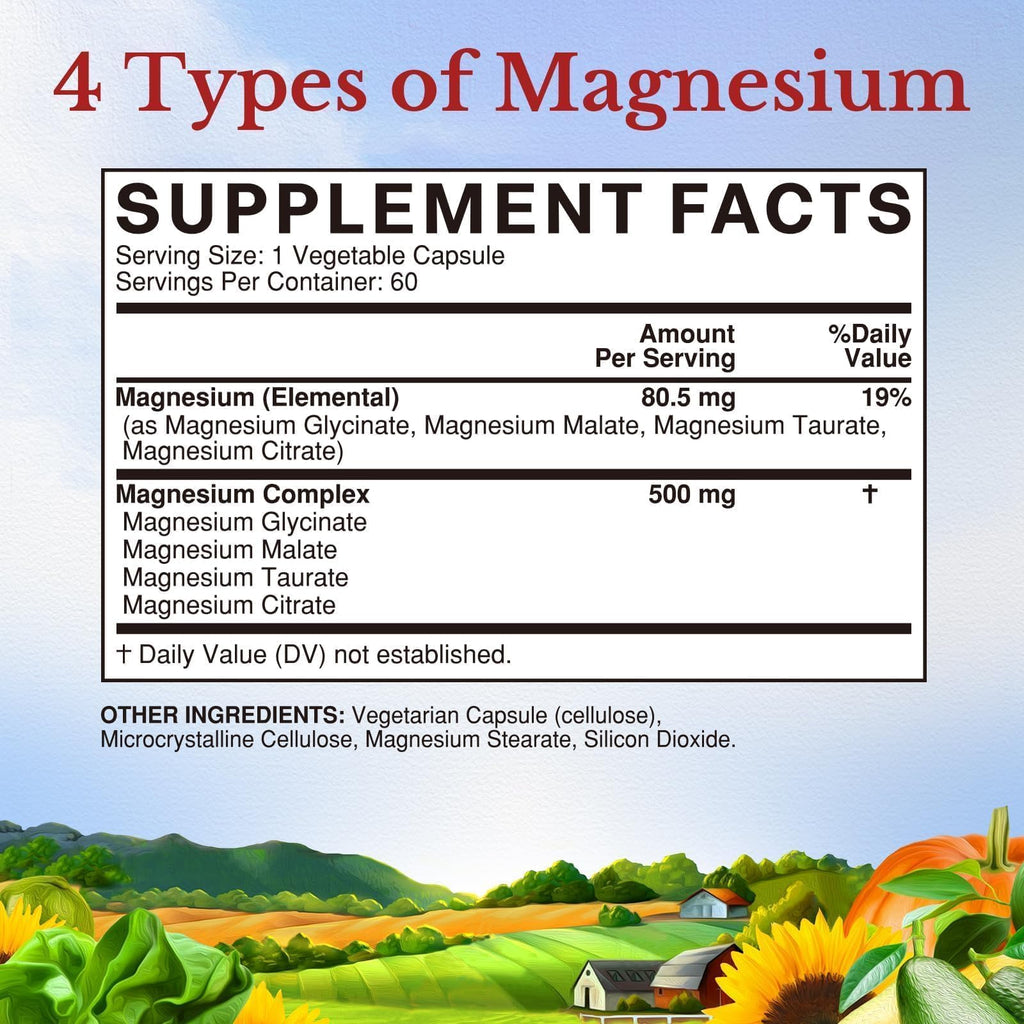 Vitalitown Magnesium Complex 500mg - 60 Capsules - image 8