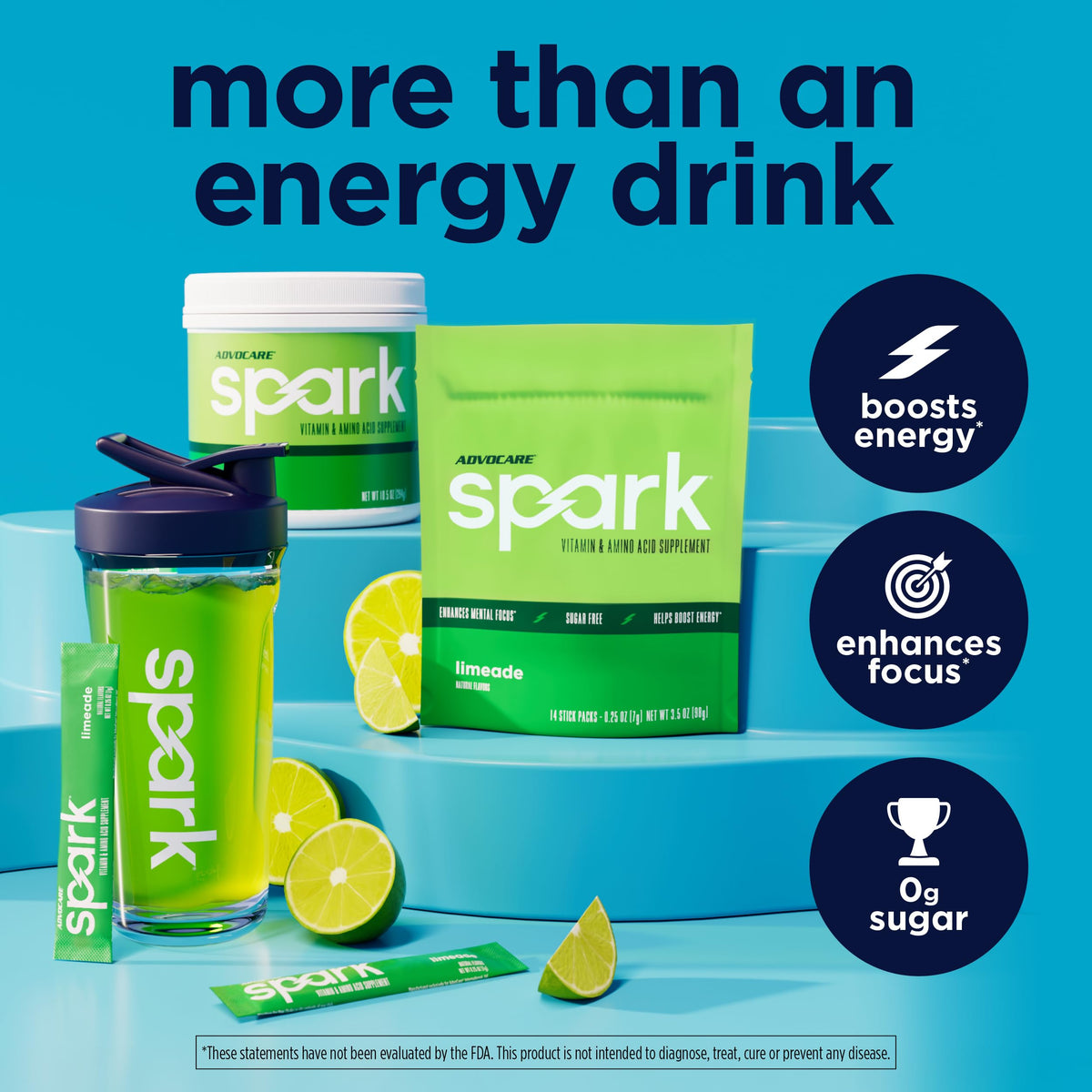 AdvoCare Spark Energy & Focus Drink Mix, Sunrise Grapefruit