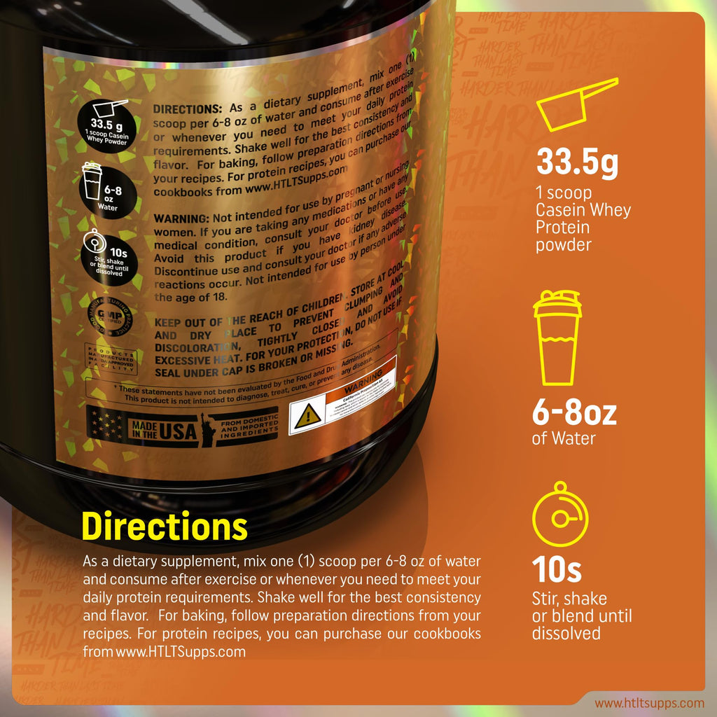 HTLT Supps Casein + Whey Protein by HTLT