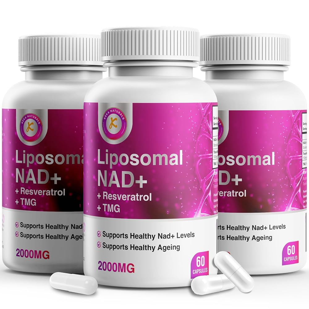 Keka Naturals NAD+ Resveratrol Complex - 60 Capsules
