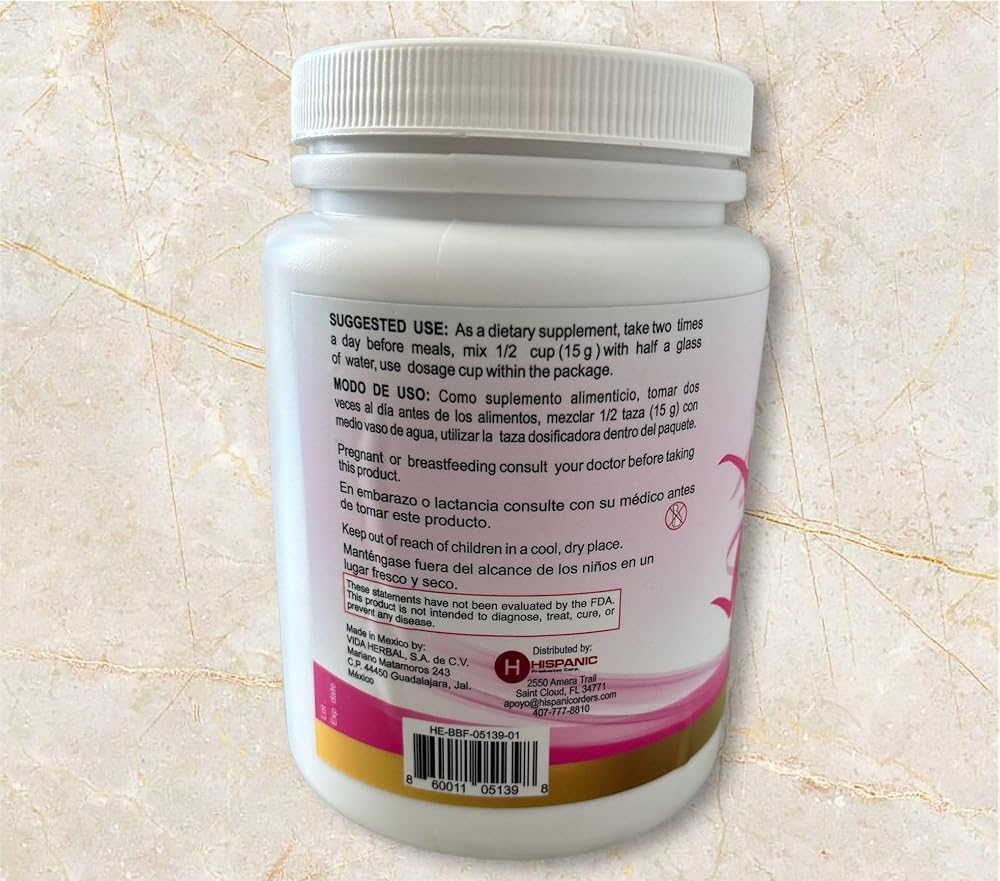 BB Borra Barriga Fiber Dietary Supplement Powder - 1.1 lb - image 2