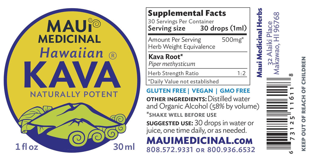 Maui Medicinal Herbs Kava Root Extract - 1 Fl Oz - image 5