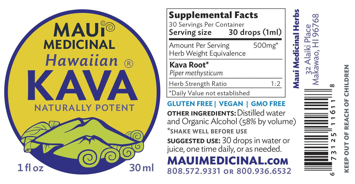 Maui Medicinal Herbs Kava Root Extract - 1 Fl Oz - image 5