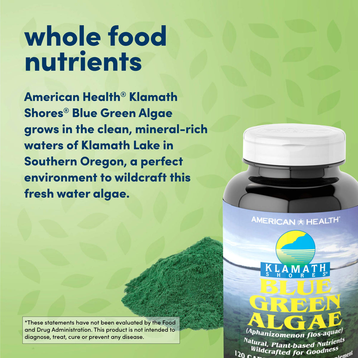 American Health Klamath Shores Blue Green Algae - 120 Capsules - image 4