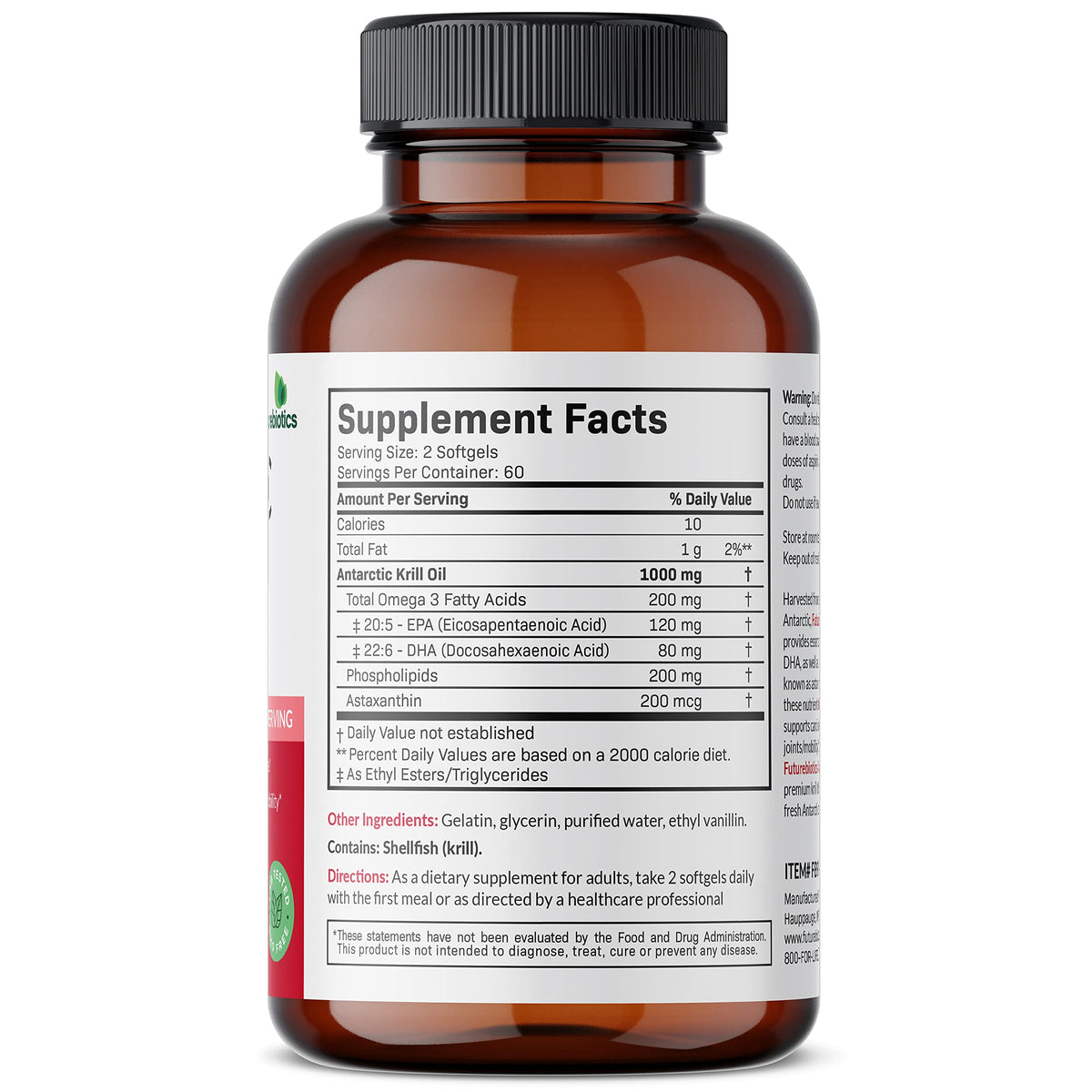 Futurebiotics Antarctic Krill Oil with Omega-3s EPA