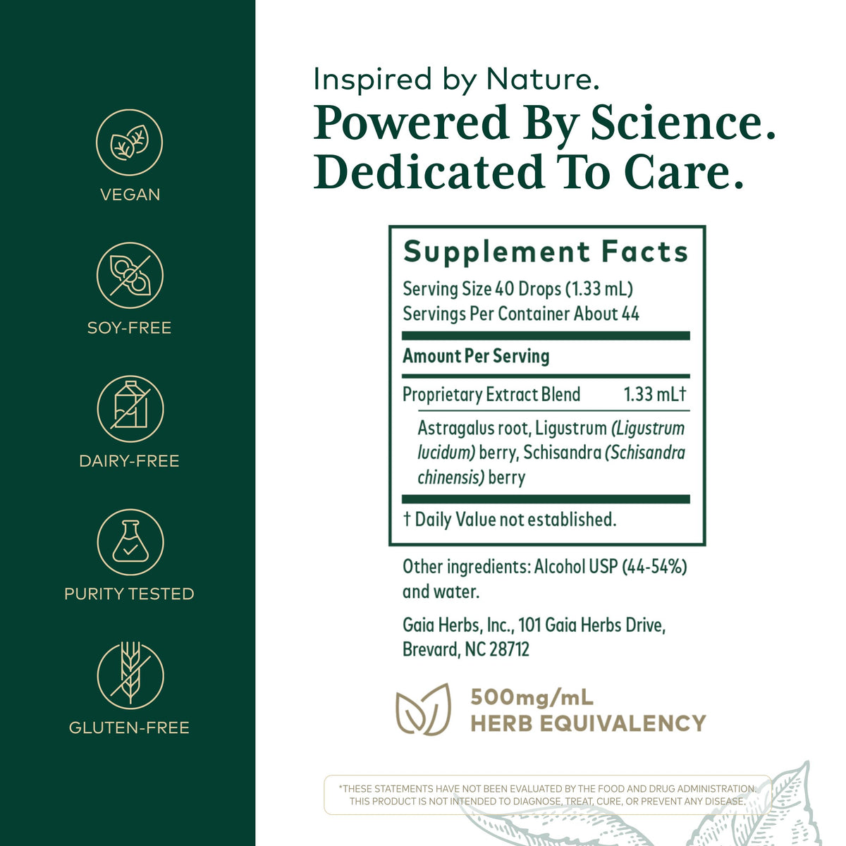 Gaia Herbs PRO 3-in-1 Immune Formula - 2 fl oz - image 2
