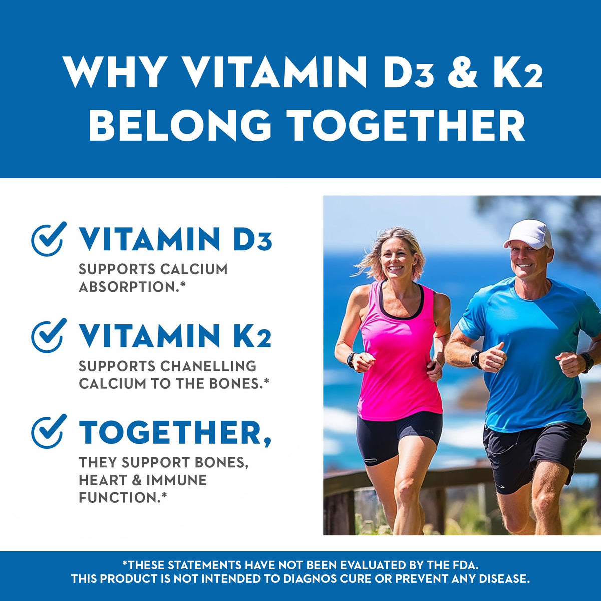 Vitaminerals Vitamin D3 + K Complex with Veggies & Fruits - 60 Capsules - image 5