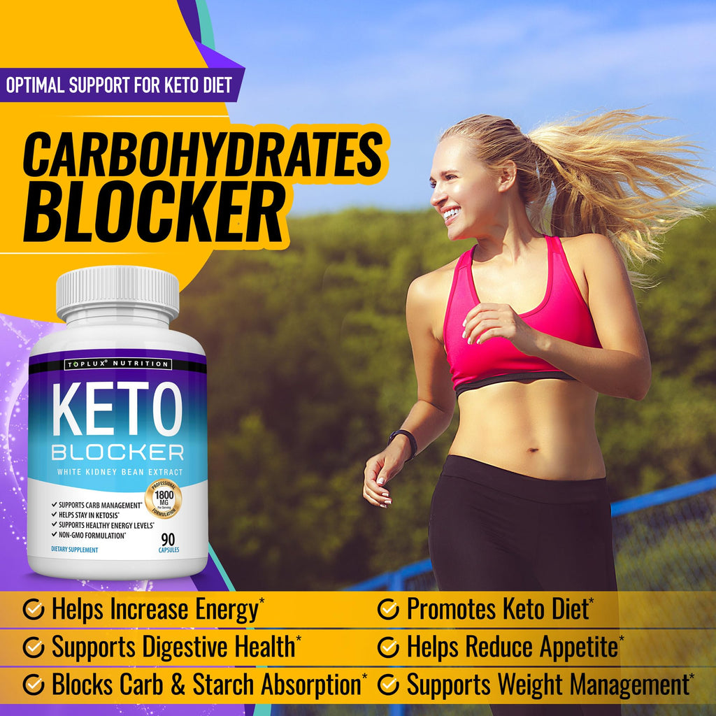 Toplux Keto Blocker White Kidney Bean Extract 1800 mg - 90 Capsules - image 3