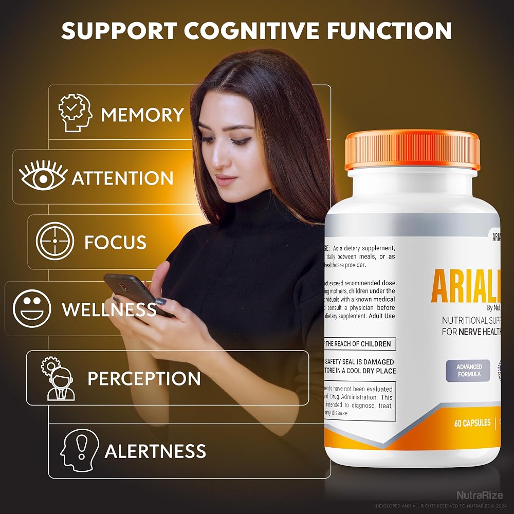 NutraRize Arialief Nerve Health Support Capsules - 60 Capsules - image 7