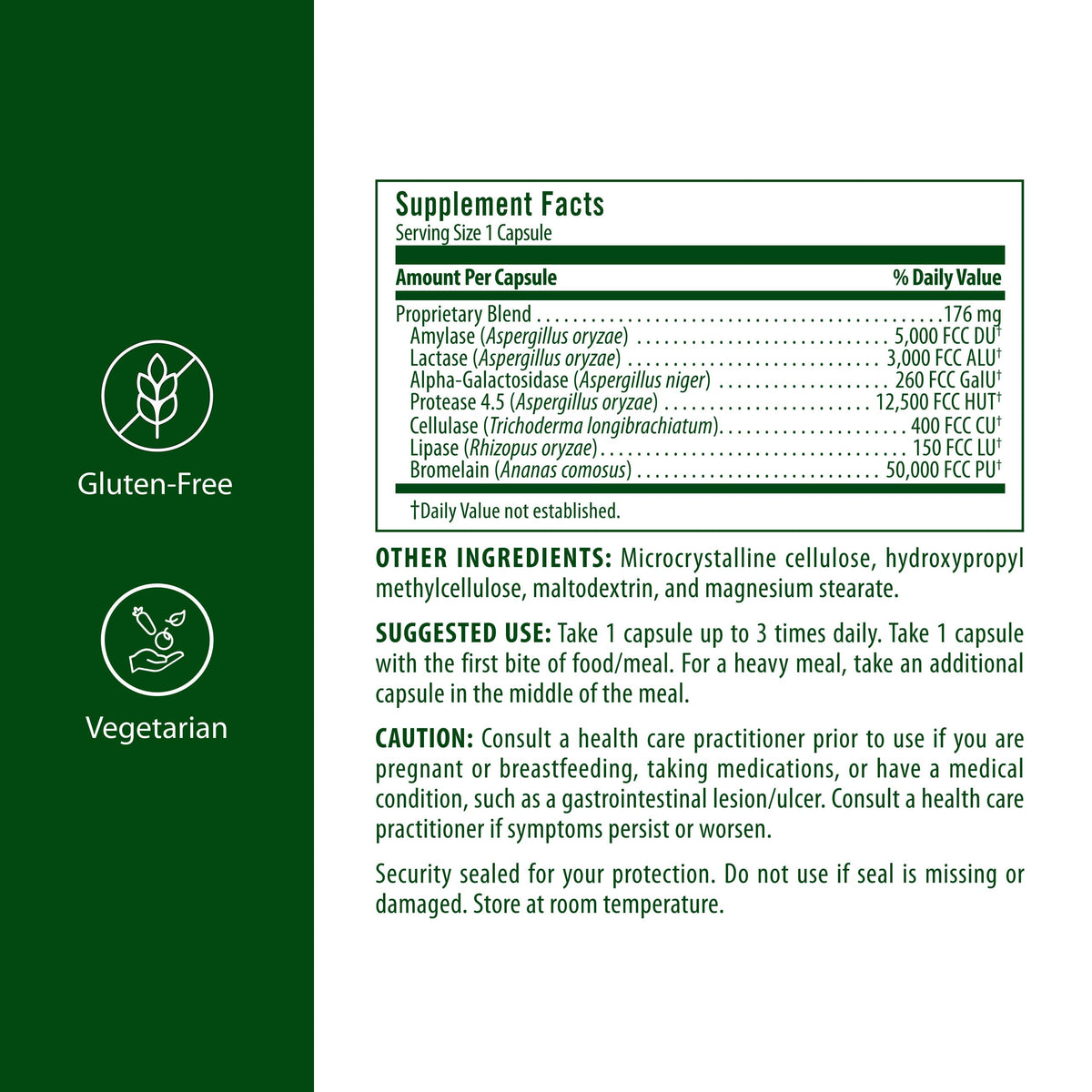 Flora - Immediate Support Digestive Enzymes - Supports Lactose
