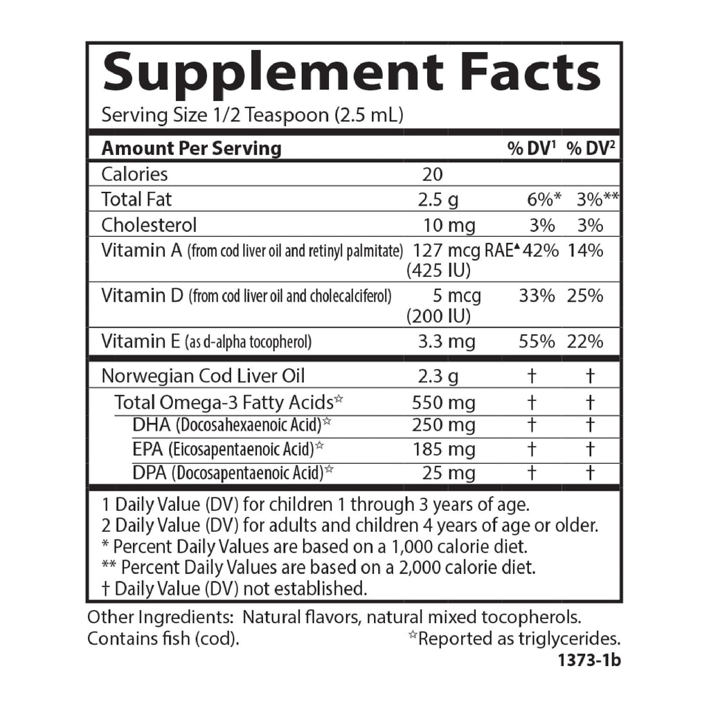 Carlson Kid's Cod Liver Oil 550 mg Omega-3s - 250 mL - image 9