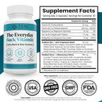 Zen Nutrients Everyday Back Vitamin for Lower Back Relief - 60 Capsules - image 2