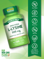 Nature's Truth L-Lysine 500mg - 130 Caplets - image 3