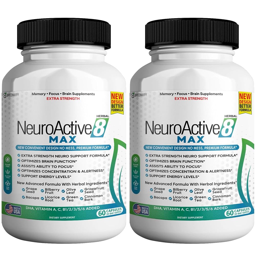 GREENVIFY NeuroActive 8 Max Brain Support Supplement