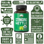 Peak Performance Organic Stinging Nettle Vegan Capsules - 60 Count - image 3