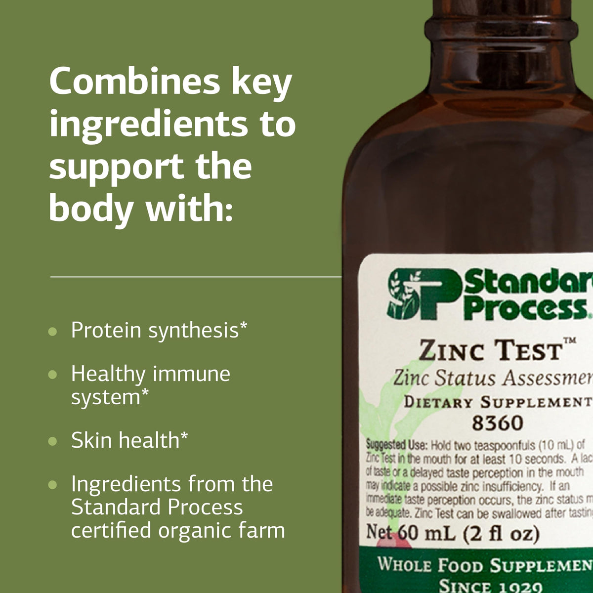 Standard Process Zinc Test Supplement - 2 fl oz - image 4