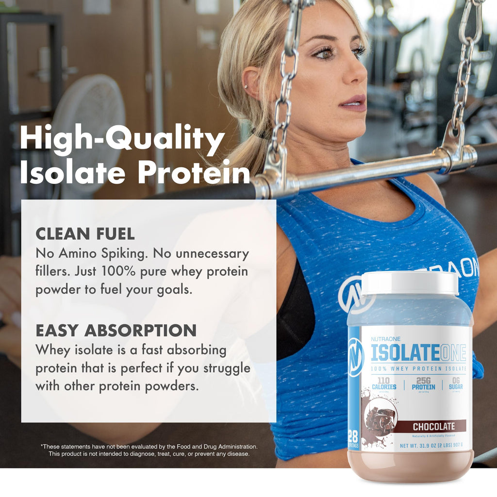 NutraOne IsolateOne Whey Protein Isolate Powder Vanilla - 32 oz - image 8