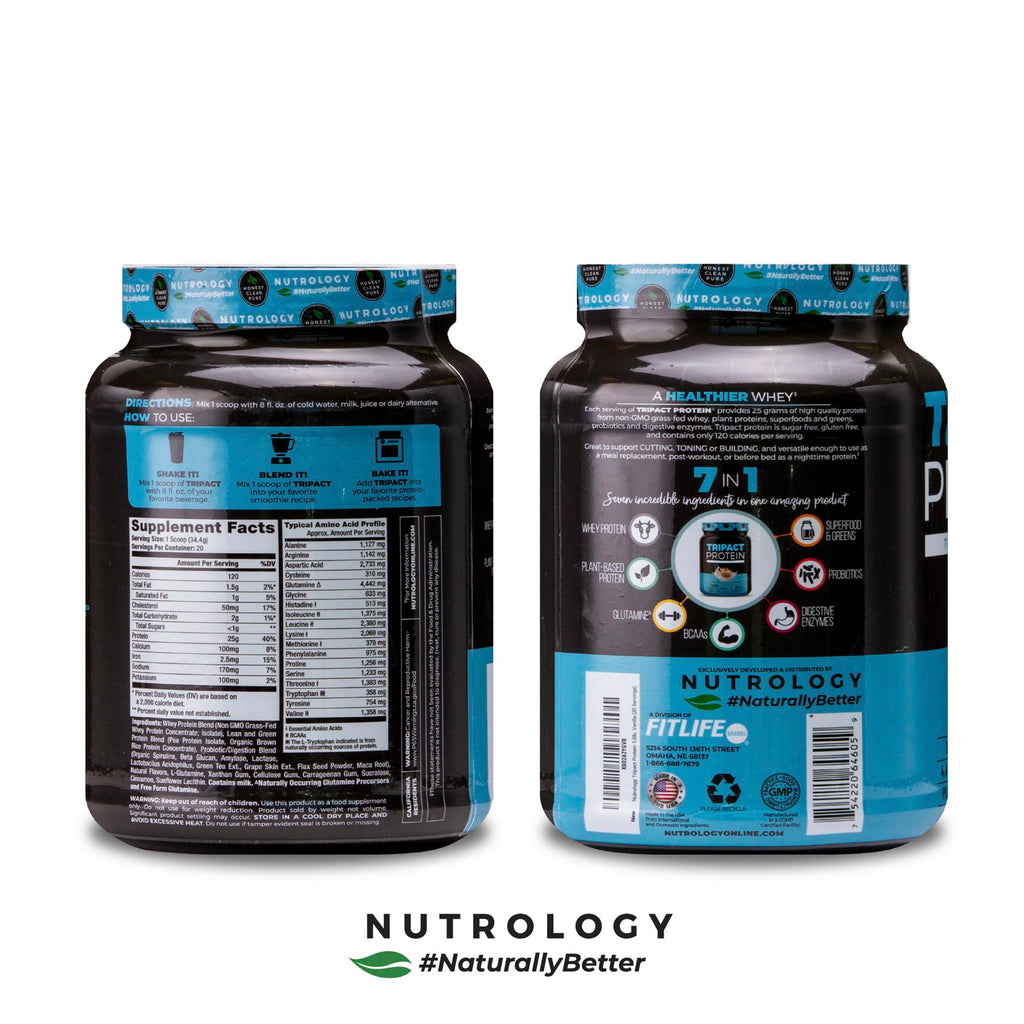Nutrology TRIPACT Protein Powder - 7-in-1 Meal Replacement Shake