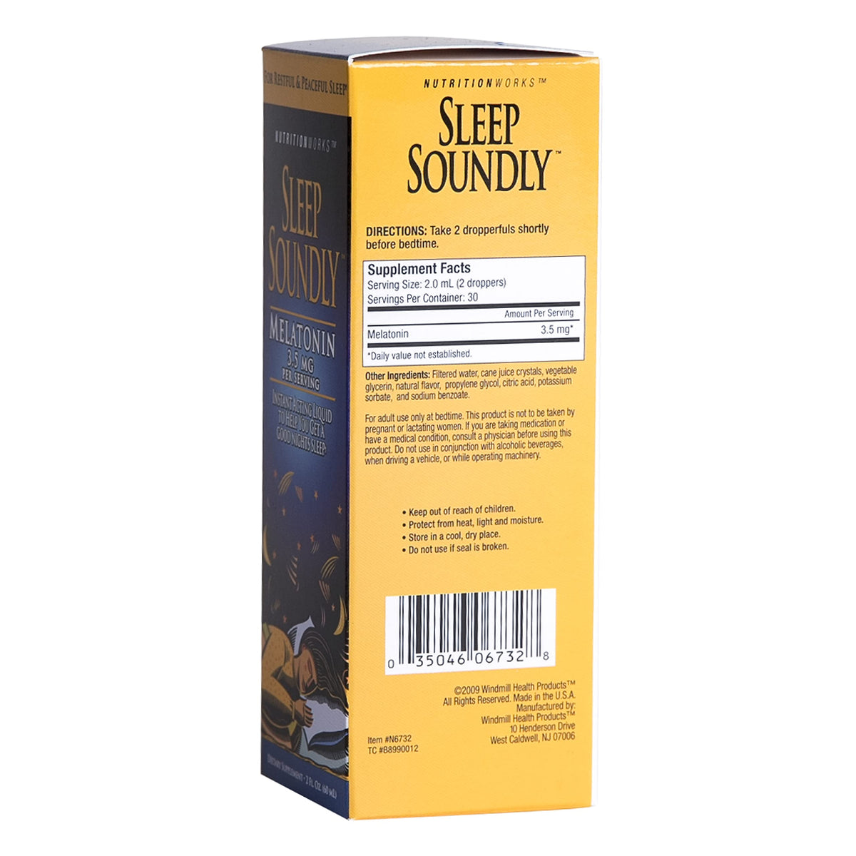 Sleep Soundly Melatonin 3.5 mg - 2 Fl Oz - image 2