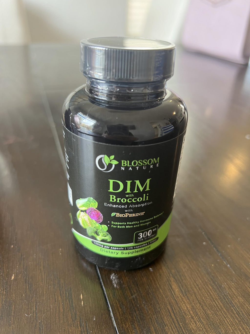 Blossom Nature DIM Supplement 300mg Hormone Balance - 120 Capsules - image 4