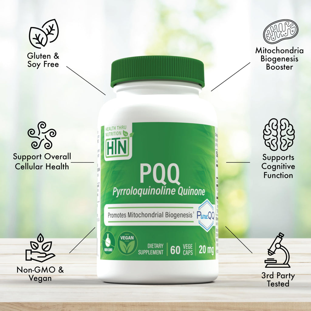 Health Thru Nutrition PQQ 20mg Antioxidant - 60 Capsules - image 4