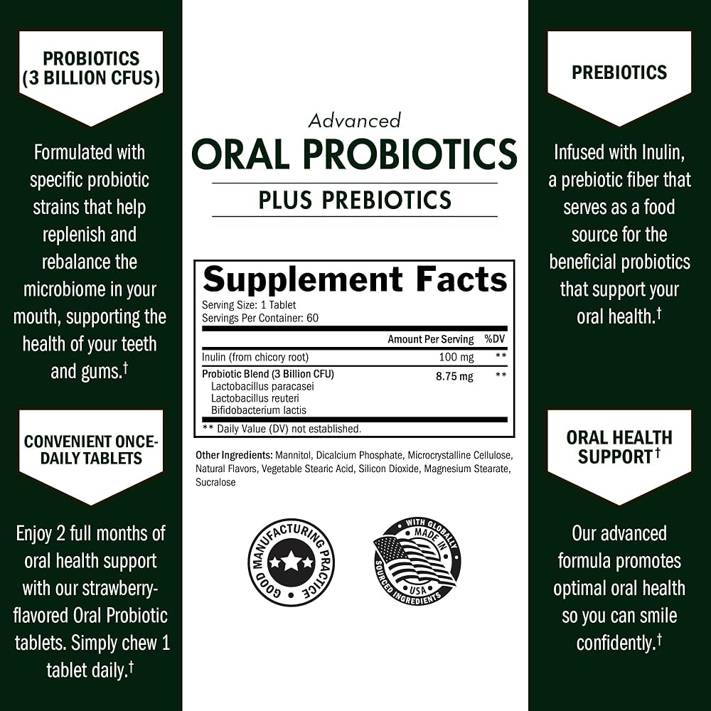 BioSchwartz Oral Probiotics Supplement with Prebiotics - Supports