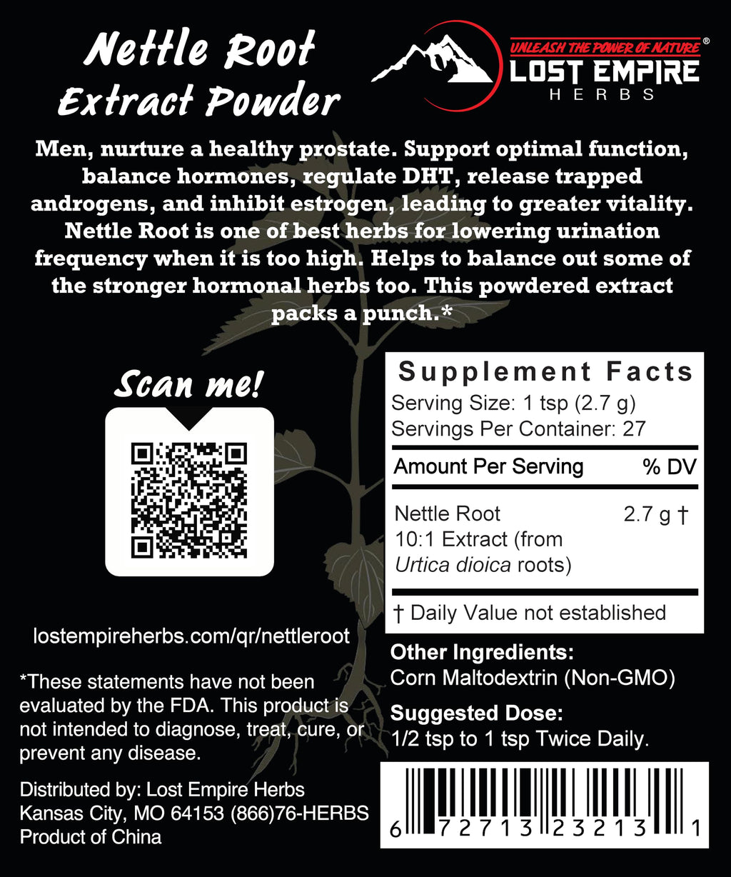 Lost Empire Herbs Stinging Nettle Root 10:1 Extract Powder - 75g - image 2