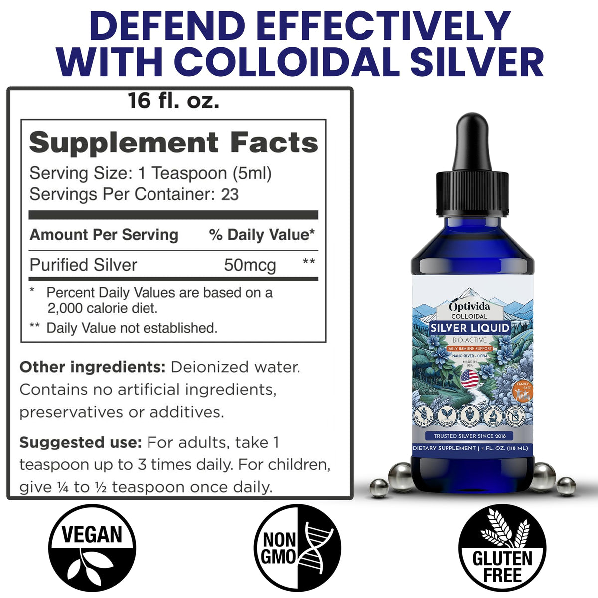 Optivida Health Nano Colloidal Silver Liquid Parent