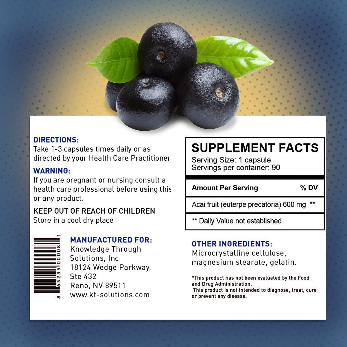 Synerplex Acai Superfood Supplement - 90 Capsules - image 5
