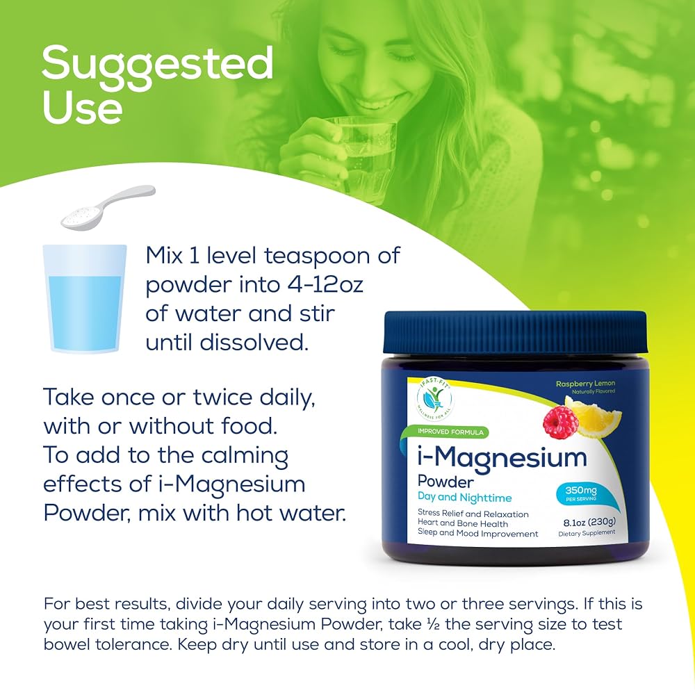 ifastfit Magnesium Powder Citrate Malate Glycinate Blend - 8.4 oz - image 3