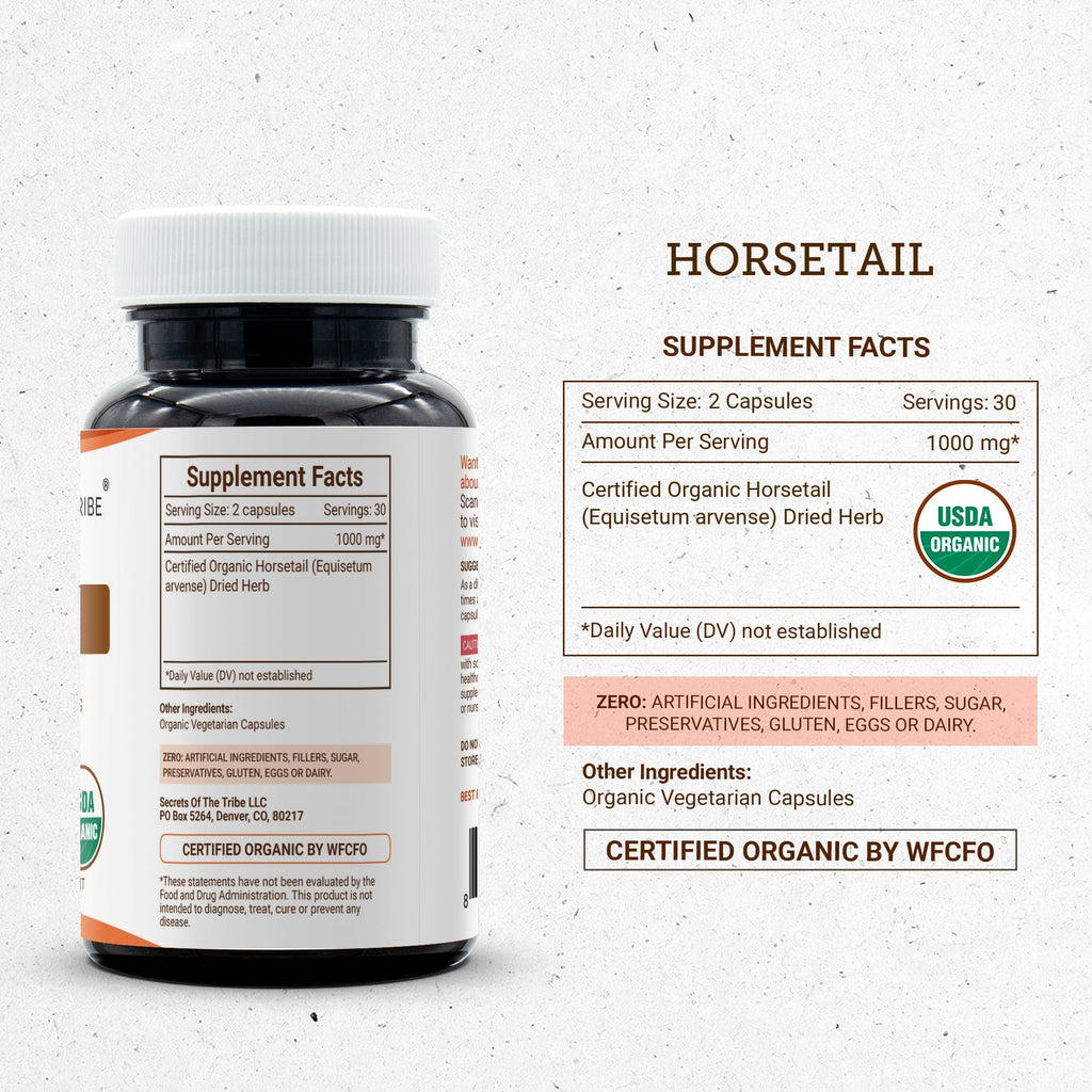 Secrets of the Tribe Horsetail USDA Organic