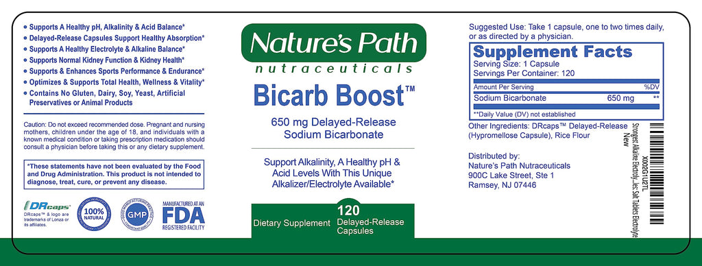 Nature's Path Sodium Bicarbonate 650 mg Tablets - 120 Count - image 6