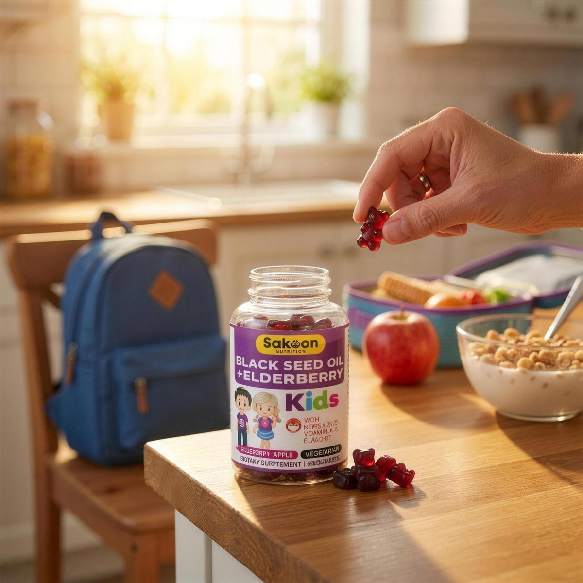 Sakoon Nutrition Elderberry Gummies for Kids with Black Seed Oil - 60 Gummies - image 7