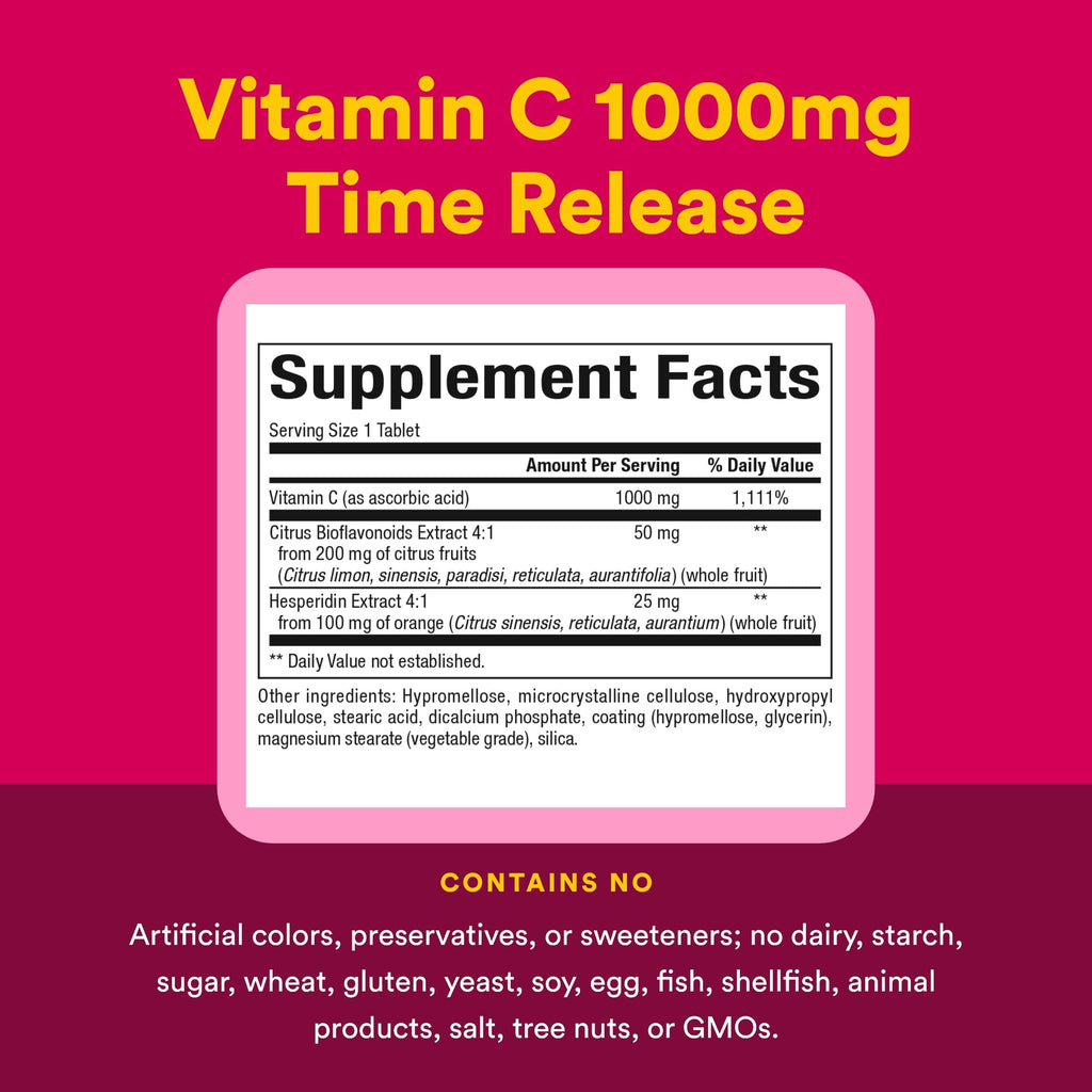 Natural Factors Vitamin C Time Release 1000 mg - 90 Tablets - image 4