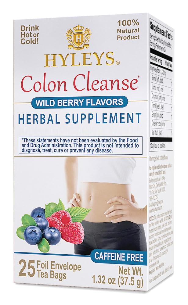 Hyleys Colon Cleanse Tea Acai Berry Flavo