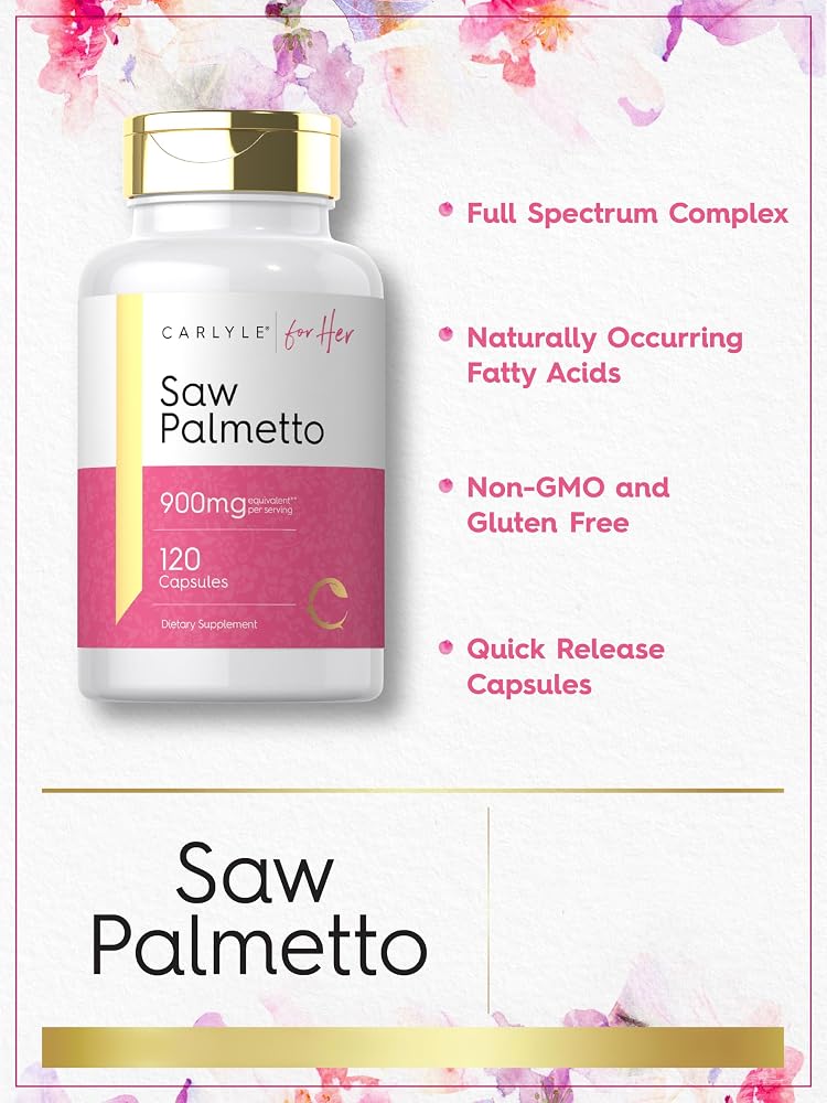 Carlyle Saw Palmetto for Women - 120 Capsules - image 4