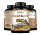 NaturalisimoLife Organic Black Maca 1,900 mg Natural Energy - 120 Capsules - image 4