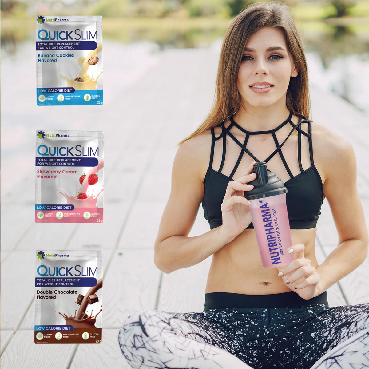 NUTRIPHARMA Quick Slim Quick Slim Meal Replacement Shakes for Weight