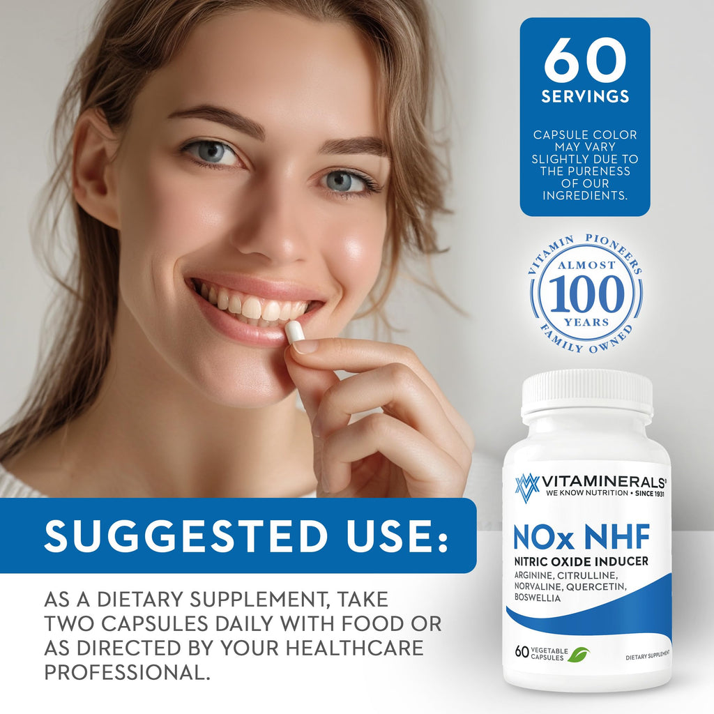 Vitaminerals 122 NOx L-Arginine & L-Citrulline - 60 Vegetarian Capsules - image 6