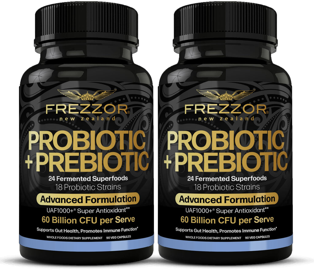 FREZZOR Probiotic + Prebiotic Capsules 60 Billion CFUs - 180 Capsules