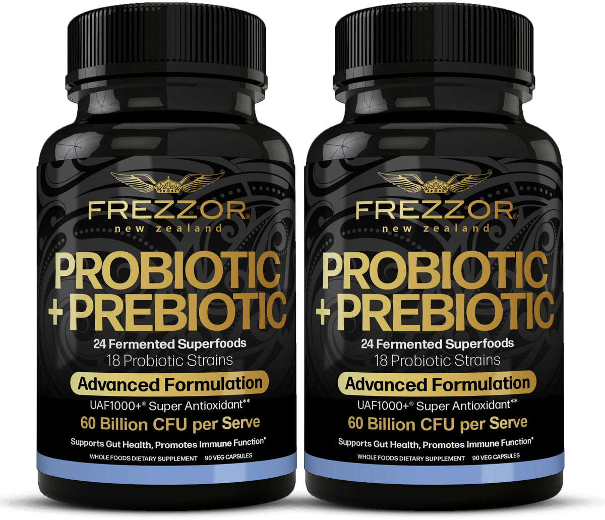 FREZZOR Probiotic + Prebiotic Capsules 60 Billion CFUs - 180 Capsules